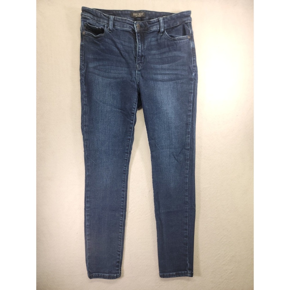 Judy Blue Jeans Womens 13‎ / 31 Skinny Fit Dark Wash Stretch JB821320K Mid Rise